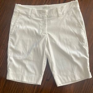 Nike white golf shorts